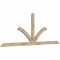Ekena Millwork Richland Rough Sawn Timber Gable Bracket, Douglas Fir, 108"W x 40"H x 2"D x 4"F, 9/12 Pitch GBW108X40X0204RIC00RDF - alternate 5